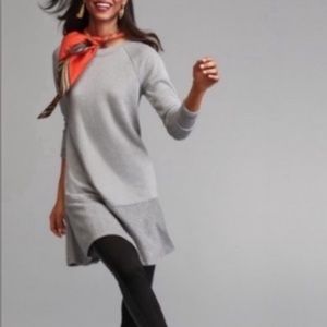 CAbi Flashdance Sweater Dress Heathered Gray Size Small